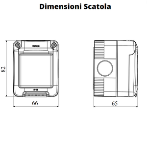 Gewiss scatola parete grigia ip55 stagna 1 posto gw27041