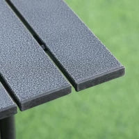 Tavolo da Campeggio Picnic Pieghevole, Salvaspazio e Arrotolabile con Borsa da Viaggio, Nero 70x70x69cm