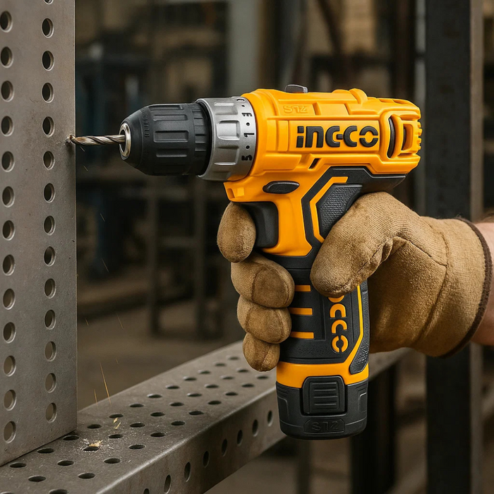 Trapano a batteria 20v inclusa batteria 2ah caricabatterie foratura ingco