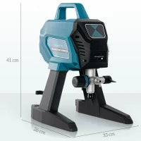 Spruzzatore per verniciatura elettrica 700 W, 200 bar con portata 1,5 L/min, 33 x 26 x 41 cm, Blu