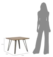 Tavolo Da Caffe' Quadrato Arkansas Cm 60X60X46