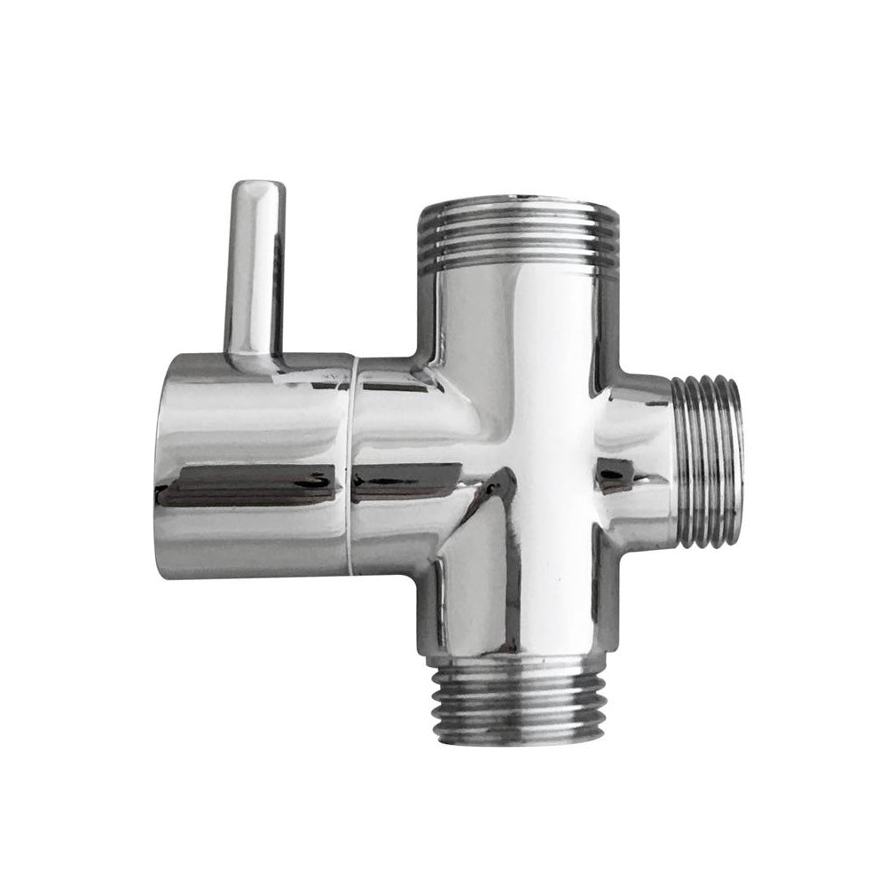 Deviatore colonna doccia ottone cromato universale cromato adattatore