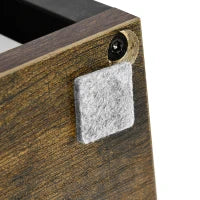 Supporto per Piante, Scaffale per Fiori con 4 Ripiani ad Altezze Diverse, Struttura in Acciaio, 40 x 40 x 81 cm, Marrone