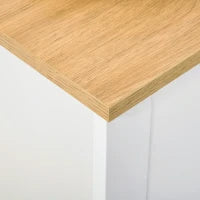 Mobile per Scarpe, Mensola Portascarpe, 2 Scomparti, 12 Paia di Scarpe, 72 cm x 26 cm x 80 cm, Bianco e Marrone