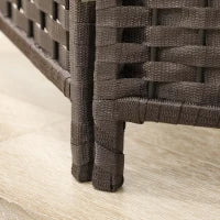 Divisore Interno In Legno 4 Pannelli 160 x 170 cm Separatore Di Ambienti Pieghevole Per Soggiorno, Camera Da Letto, Marrone