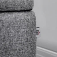Panca Contenitore in Tessuto Effetto Velluto, per Camera, Soggiorno e Ingresso, 101x38.5x44.5 cm, Grigio