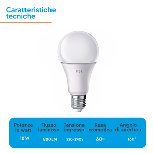 Fsl lampadina goccia tecnologia smart beacon tech 10w smart light dimmerabile