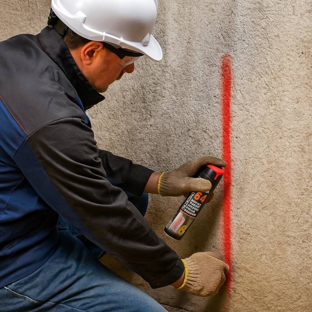 Vmd 64 tracciante rosso vernice per tracciare metalli e superfici industriali