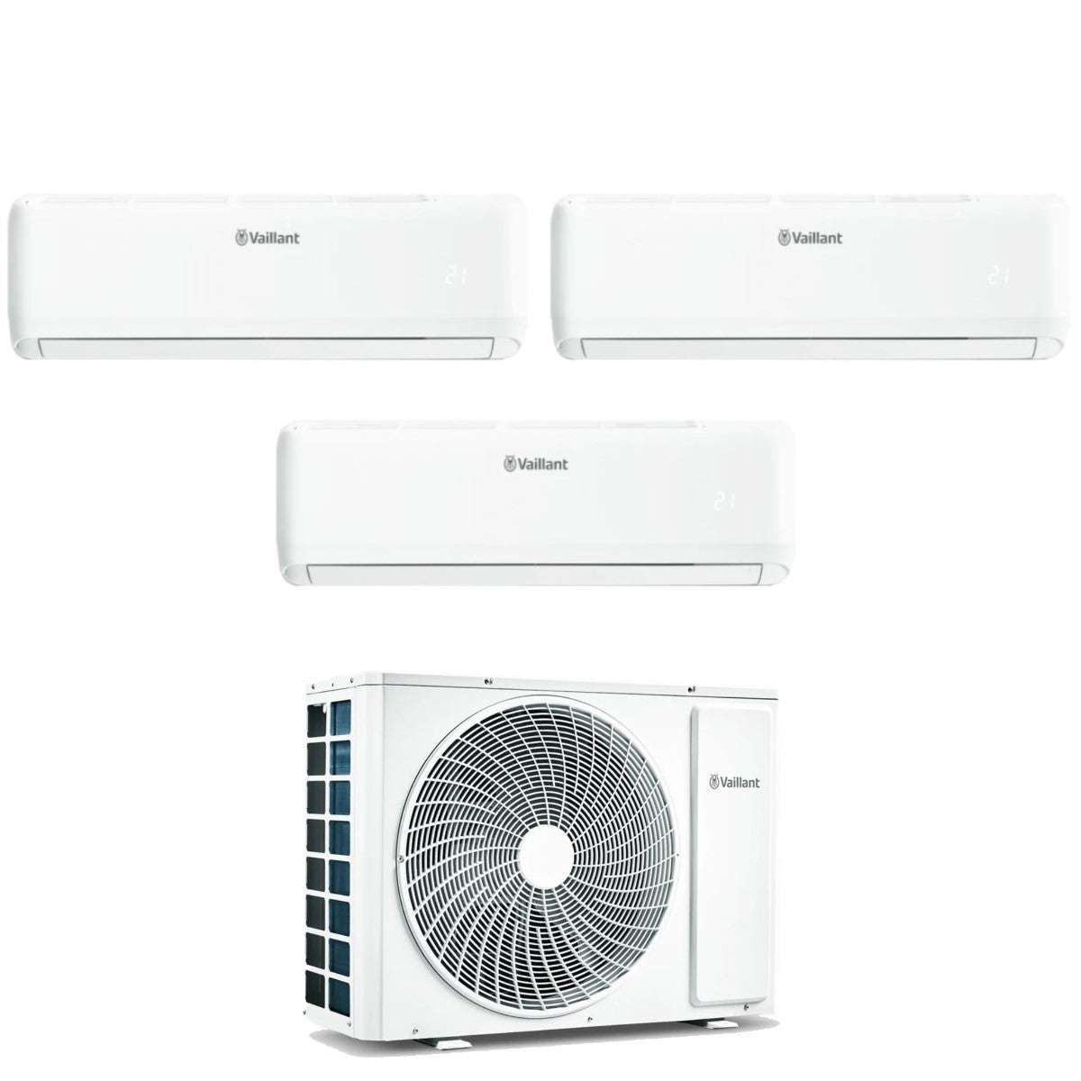 Climatizzatore Condizionatore Vaillant Trial Split Inverter serie CLIMAVAIR PRO 9+9+9 con VAM1-070A3NO R-32 Wi-Fi Integrato 9000+9000+9000