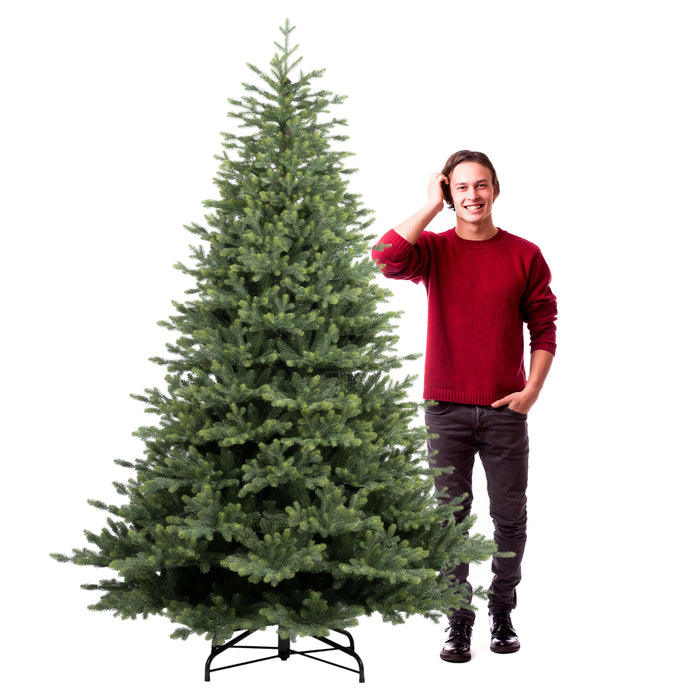 Amstel - Albero di Natale Tradizionale in PE e PVC Ø152x240H, 2530 Punte
