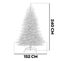Amstel - Albero di Natale Tradizionale in PE e PVC Ø152x240H, 2530 Punte