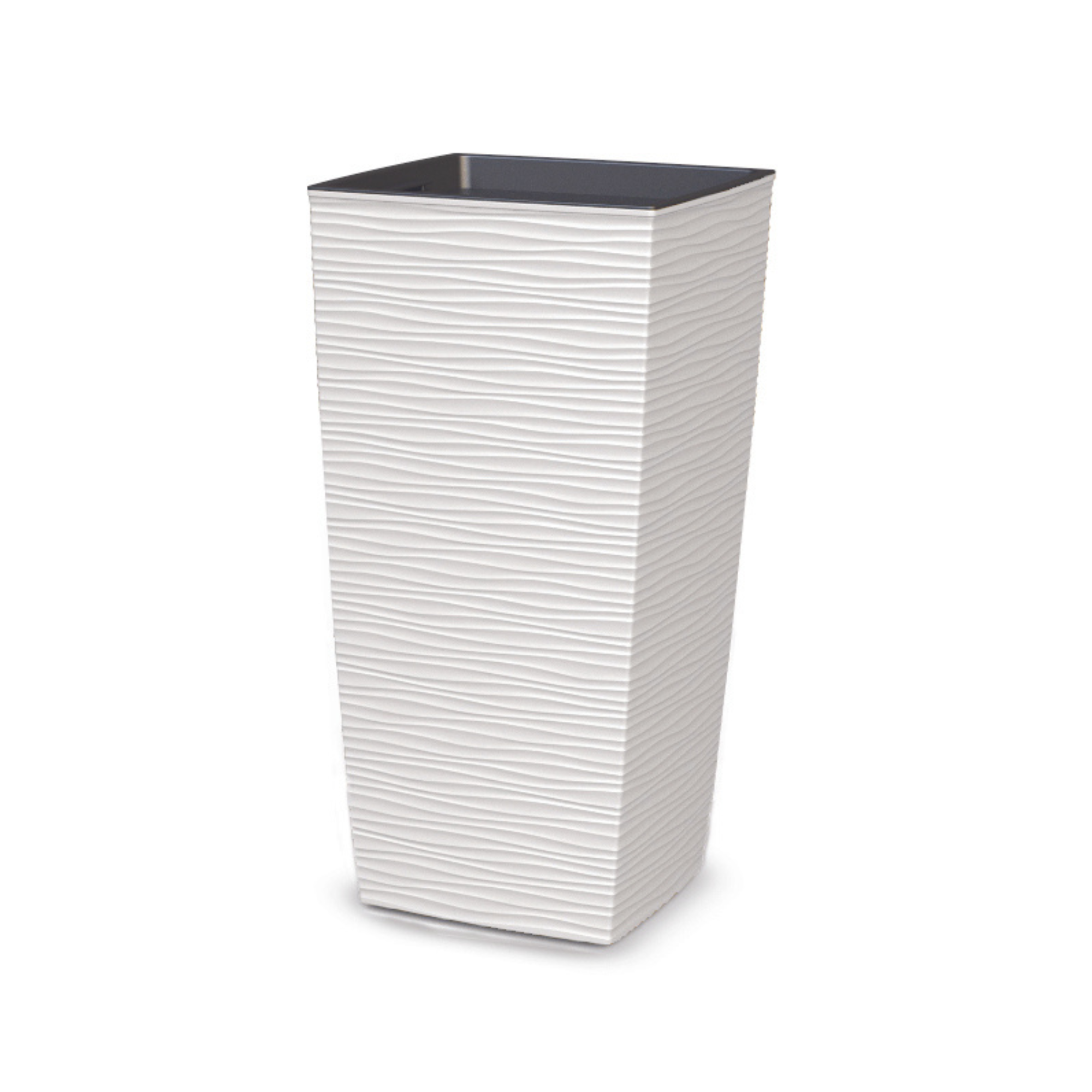 Plana Vaso Aurora Alto Quadrato 35x35x68h