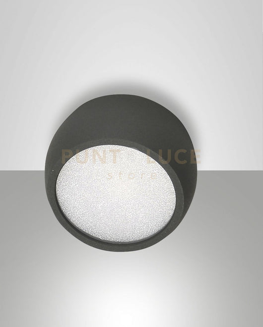 VASTO LUCE SPOT ANTRACITE PARETE O SOFFITTO  A LED 7W 3000K 540LM IP20