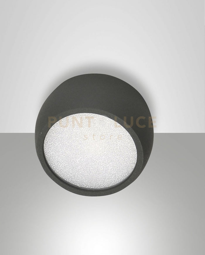 VASTO LUCE SPOT ANTRACITE PARETE O SOFFITTO  A LED 7W 3000K 540LM IP20