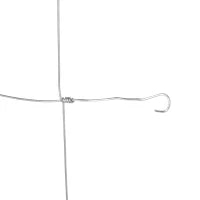 Rotolo di Rete per Recinzione Metallica Zincata da 26.1m, Altezza 1.2m, Argento