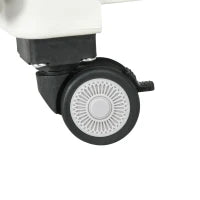 Carrello per la Spesa Pieghevole con Manico Telescopico Regolabile e Coperchio, Capacità max. 80 kg, Bianco