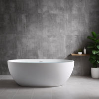 Vasca da bagno free standing silja artificial stone bianco opaco matt *** confezione 1