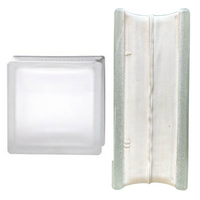 Vetromattone pure neutro satinato bianco 190 x 190 x 80 mm confezione 6 pezzi