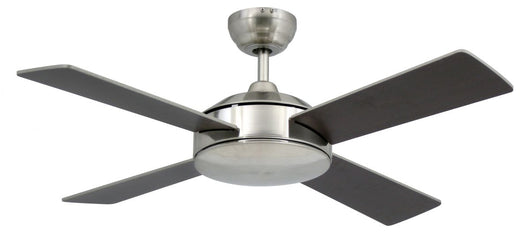 Ventilatore da soffitto nichel sabbiato 102 cm con regolatore da parete a 4 velocità