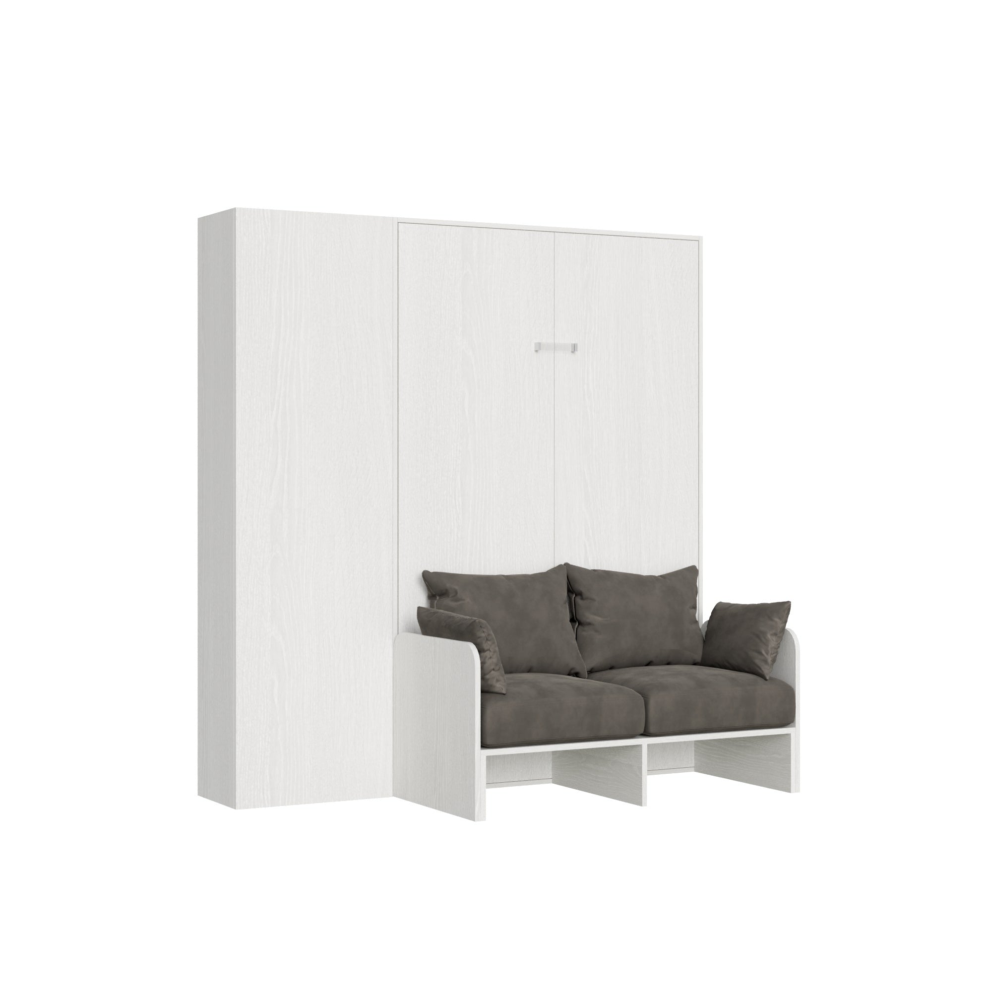 Letto 120 Sofà Kentaro Bianco Frassino con colonna sx-dx
