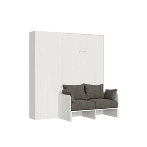 Letto 120 Sofà Kentaro Bianco Frassino con colonna sx-dx