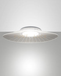 VELA PLAFONIERA BIANCA L.78x55cm A LED 3000K - 40W - 5400 lm DIMMERABILE SMART C/ACC