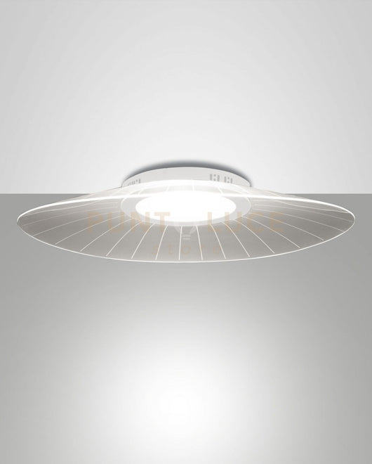 VELA PLAFONIERA BIANCA L.78x55cm A LED 3000K - 40W - 5400 lm DIMMERABILE SMART C/ACC