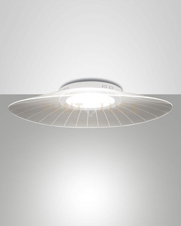 VELA PLAFONIERA BIANCA L.78x55cm A LED 3000K - 40W - 5400 lm DIMMERABILE SMART C/ACC
