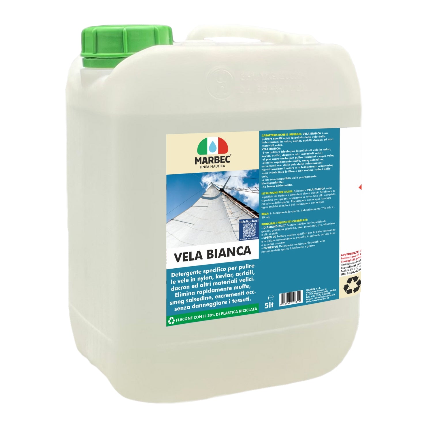 Detergente smacchiante per vele VELA BIANCA   5LT