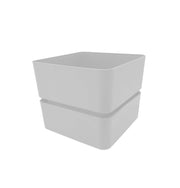 Tera vaso in plastica quadrato Veleta sottovaso incluso