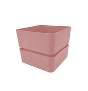 Tera vaso in plastica quadrato Veleta sottovaso incluso