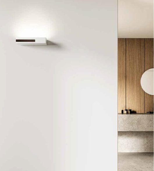 VELIA applique a parete 2 luci attacco GX53 bronzo 24,2cm h.5cm  in gesso e alluminio