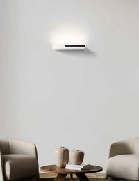 VELIA applique a parete 3 luci attacco GX53 Nera 35,2cm h.5cm in gesso e alluminio