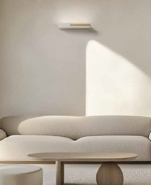 VELIA applique a parete 3 luci attacco GX53 ottone 35,2cm h.5cm in gesso e alluminio