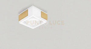 VELIA lampada a soffitto 1 luce attacco GX53 ottone in alluminio e gesso