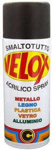 VELOX SPRAY ACRILICO NERO OPACO RAL 9005