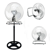 VENTILATORE A PIANTANA 3 IN 1 DA TAVOLO E PARETE - TRIO NIKLAS