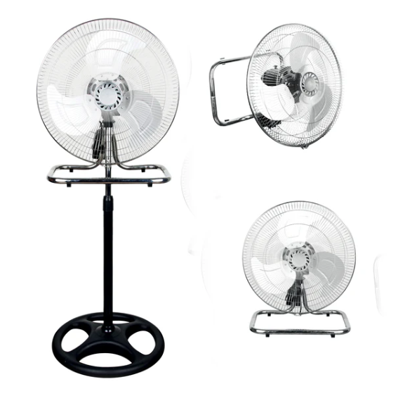 VENTILATORE A PIANTANA 3 IN 1 DA TAVOLO E PARETE - TRIO NIKLAS