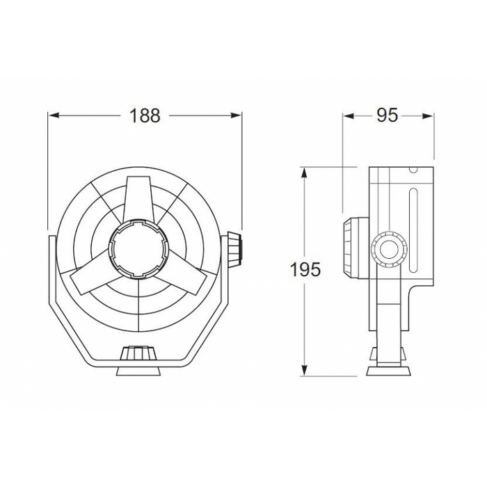 VENTILATORE BIANCO 12V