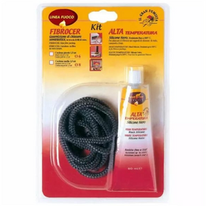 Guarnizione fibrocer mm 6 kit sigill con silicone nero