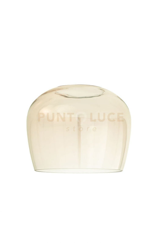 VETRO ALFA MEDIO AMBRA D.20CM H.23CM PER SOSPENSIONE