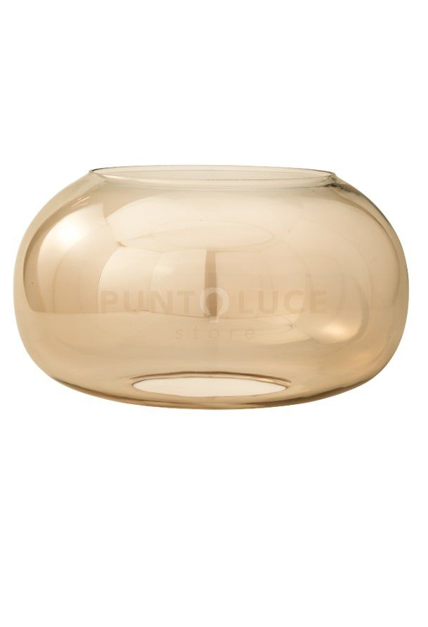 VETRO GAMMA AMBRA PER SOSPENSIONE SENZA BASE D' ATTACCO D.42CM