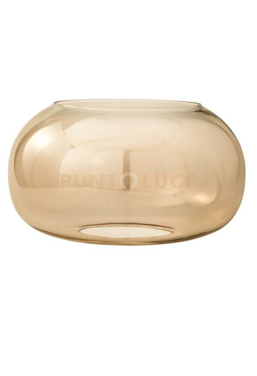 VETRO GAMMA AMBRA PER SOSPENSIONE SENZA BASE D' ATTACCO D.42CM