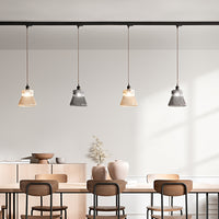 Vetro soffiato millerighe specchiato fumé attacco E27  per collezione Head d.25cm