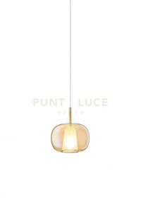 VETRO THELMA 2 AMBRA D.25CM H.27CM 1 LUCE ATTACCO E27 BASE D'ATTACCO ACQUISTABILE SEPARATAMENTE