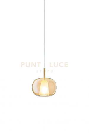 VETRO THELMA 2 AMBRA D.25CM H.27CM 1 LUCE ATTACCO E27 BASE D'ATTACCO ACQUISTABILE SEPARATAMENTE