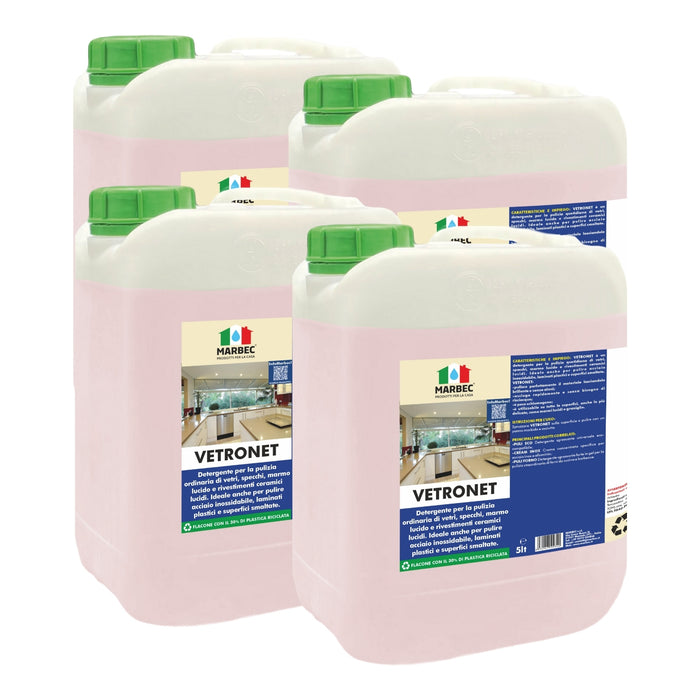 Come pulire i vetri e le superfici lucide VETRONET   5LTx4Pz