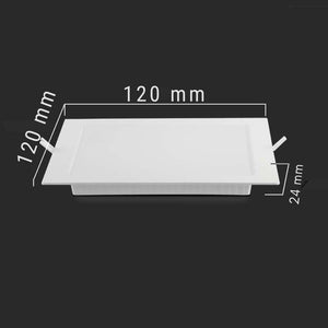 Optonica mini pannelli led quadrati backlit 6000k superficie retroilluminata *** potenza 6w, confezione 1