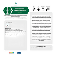 Farbe matt 200 pittura acrilica coprente traspirante bassa lavabilità interni *** formato 12.5 lt, confezione 1