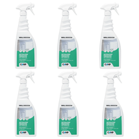 Kit 6 pezzi brill doccia anticalcare protettivo per vetri e ceramiche 750 ml